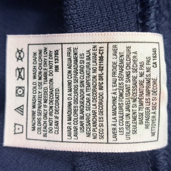 Vintage Y2K Williamsburg Virginia navy blue & gold XL travel graphic sweatshirt - Picture 6 of 6